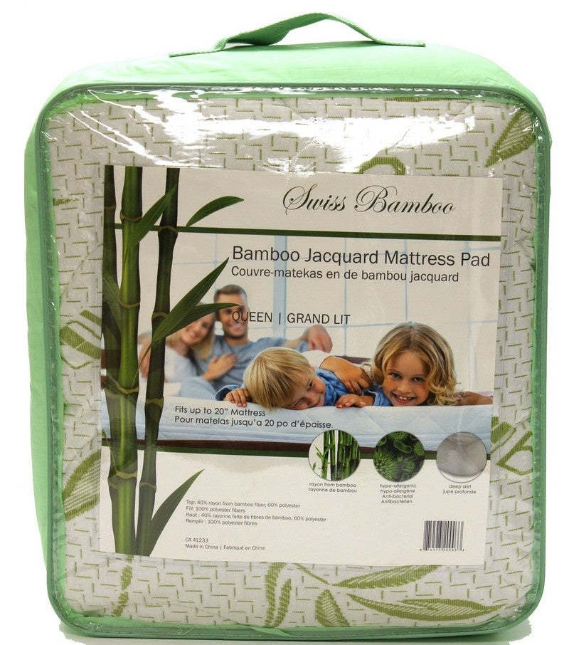 Bamboo Jacquard Mattress Pad