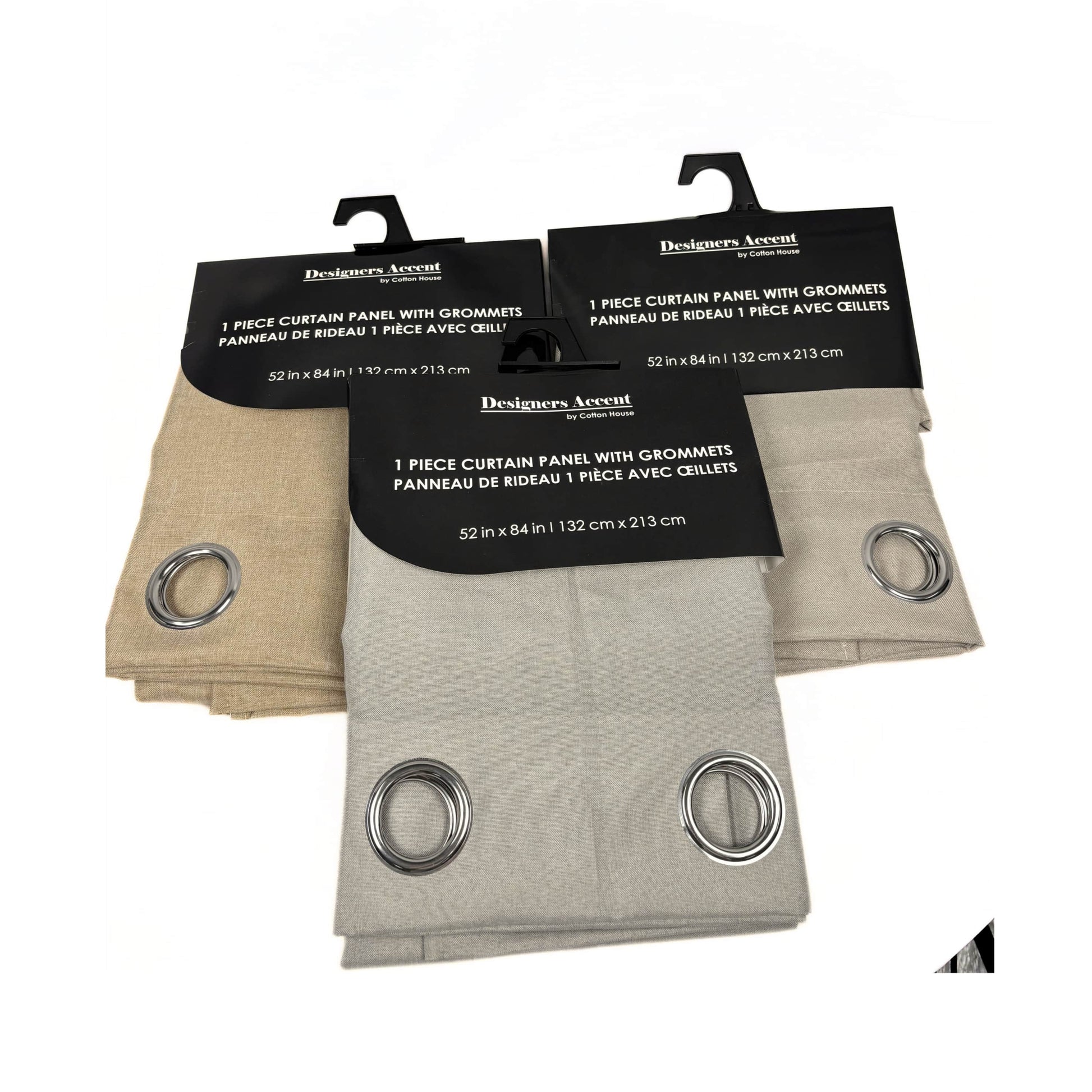 1 Pc Jacquard Curtains with Grommets