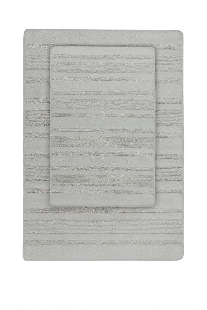 2-Piece Bath Mat Set – 100% Cotton