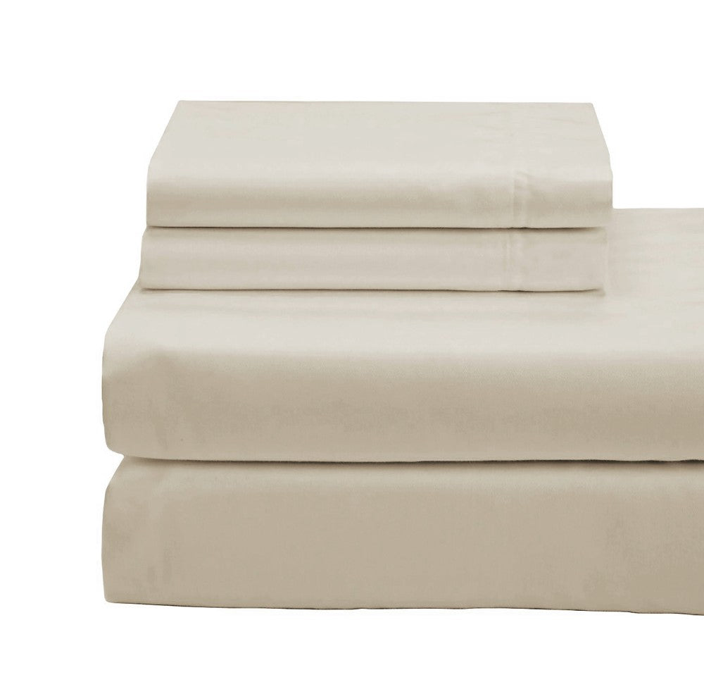 4-Piece 100% Certified Organic Cotton Sheet Set – 500 TC