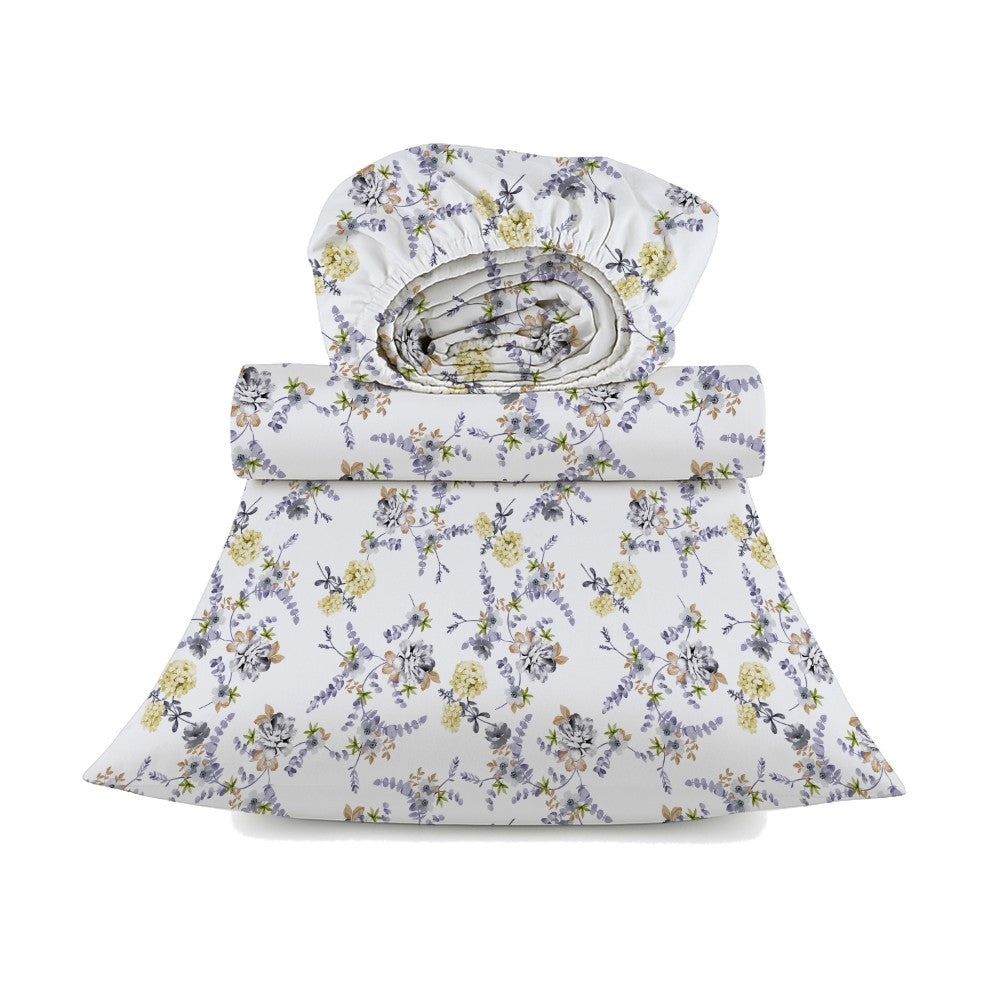 4-Piece 100% Certified Organic Cotton Printed Sheet Set – 250 TC