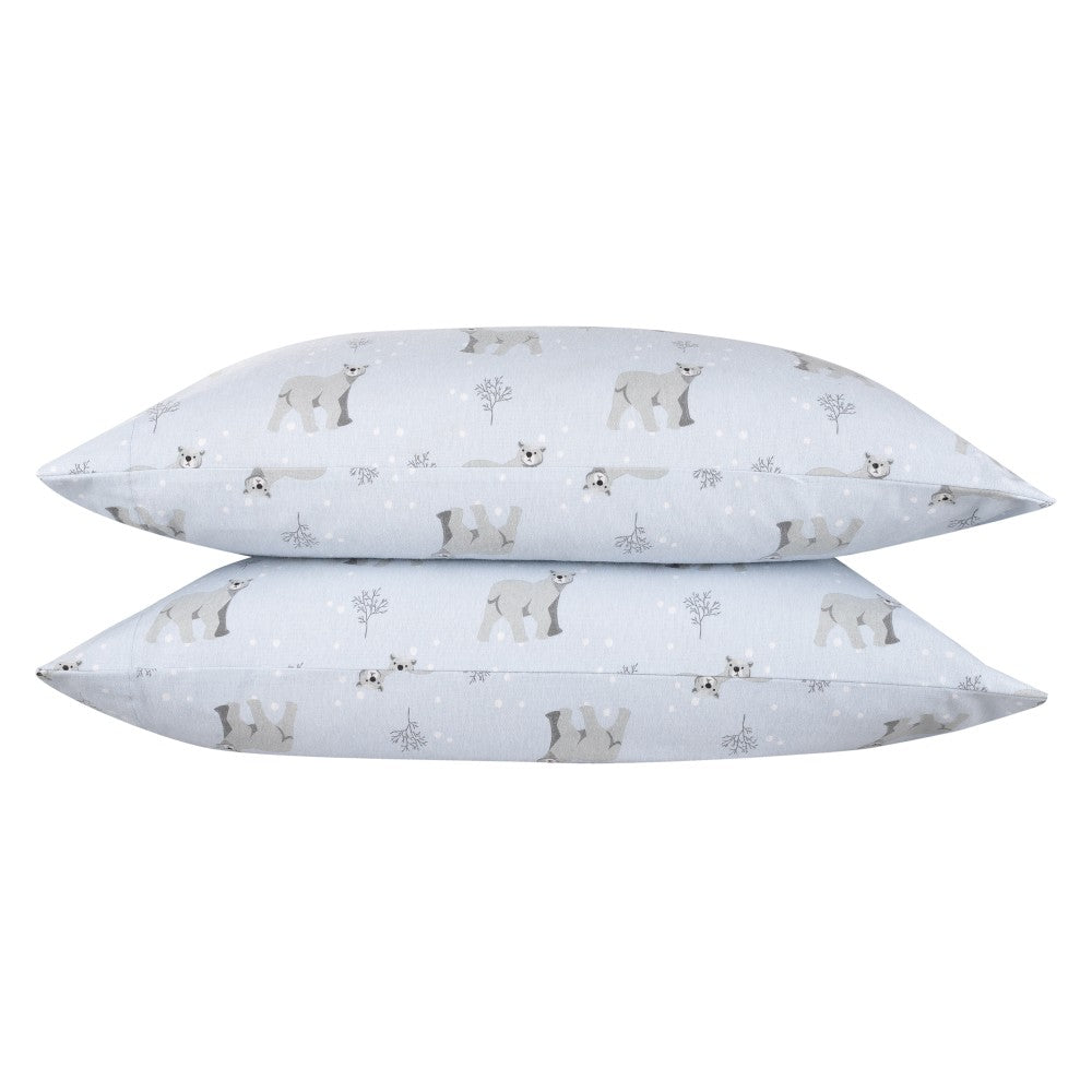 4-Piece Printed Flannel Sheet Set – 100% Cotton