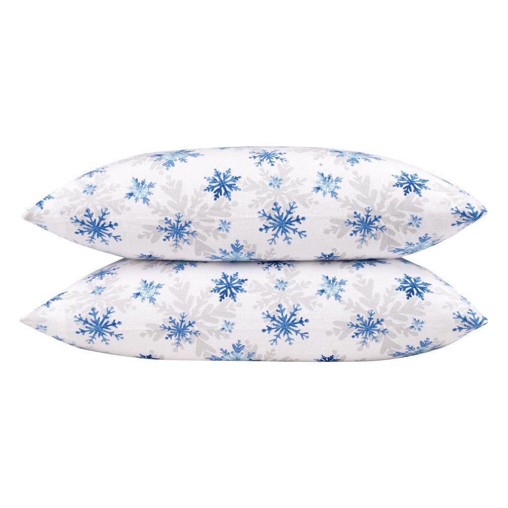 4-Piece Printed Flannel Sheet Set – 100% Cotton