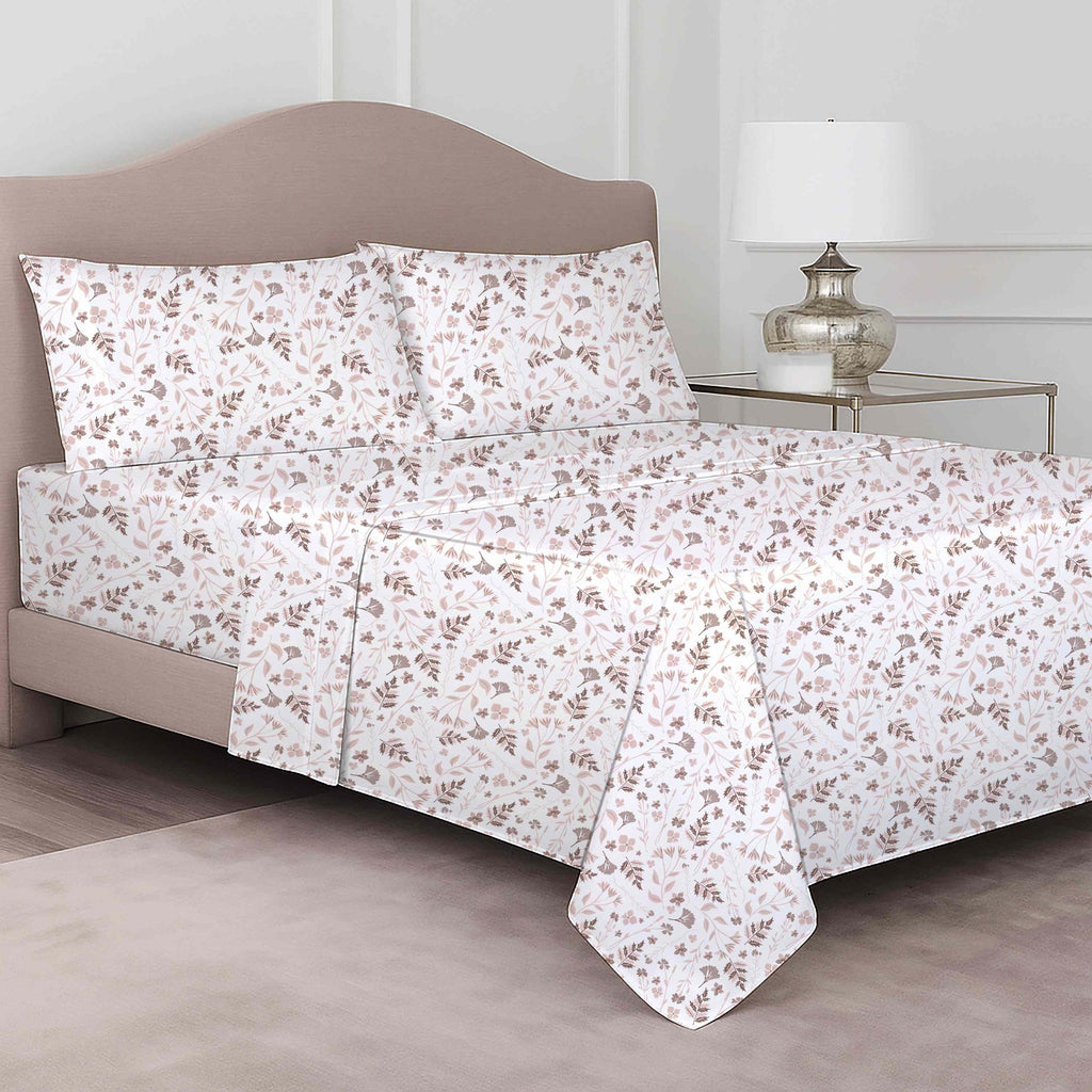 4-Piece 100% Certified Organic Cotton Printed Sheet Set – 250 TC
