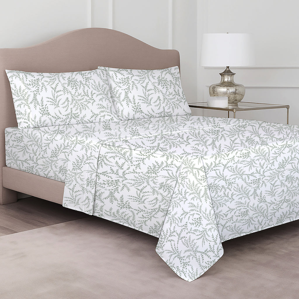 4-Piece 100% Certified Organic Cotton Printed Sheet Set – 250 TC