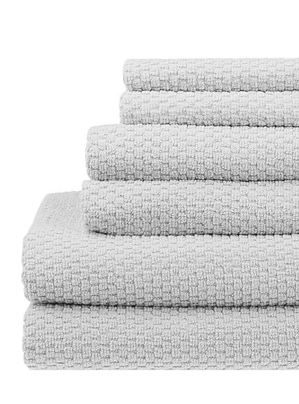 6-Piece Towel Set – 100% Zero Twist Cotton