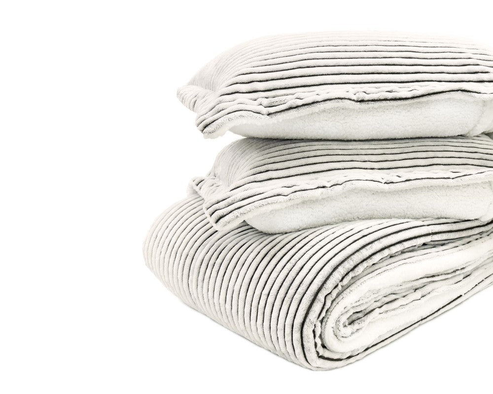3-Piece Plush & Sherpa Comforter Set