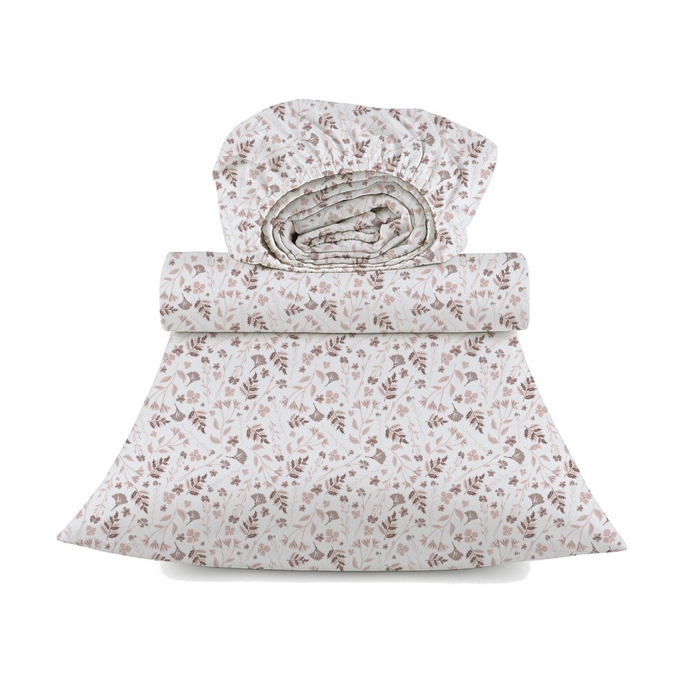 4-Piece 100% Certified Organic Cotton Printed Sheet Set – 250 TC