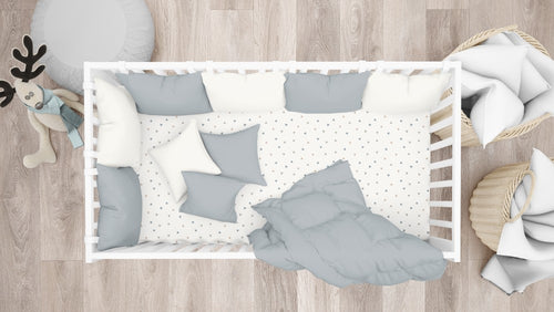 1-Piece Organic Cotton Printed Crib Fitted Sheet