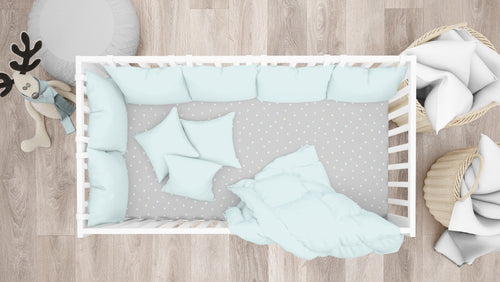 1-Piece Organic Cotton Printed Crib Fitted Sheet