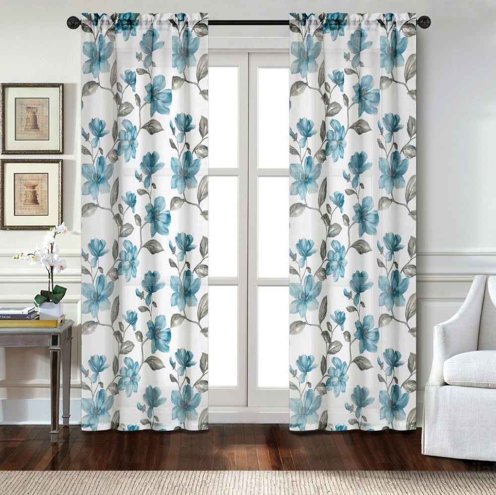 2-Pack Sheer Rod Pocket Window Panels