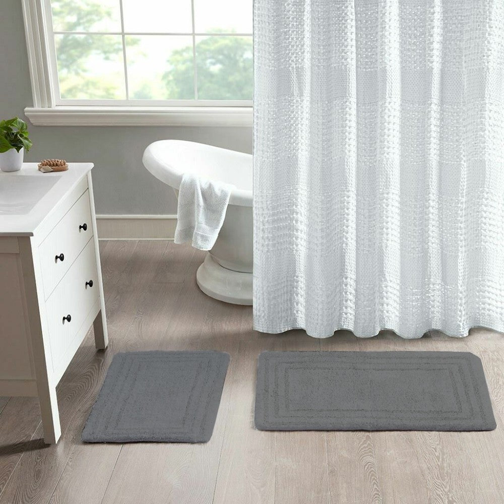 2-Piece Bath Mat Set – 100% Cotton