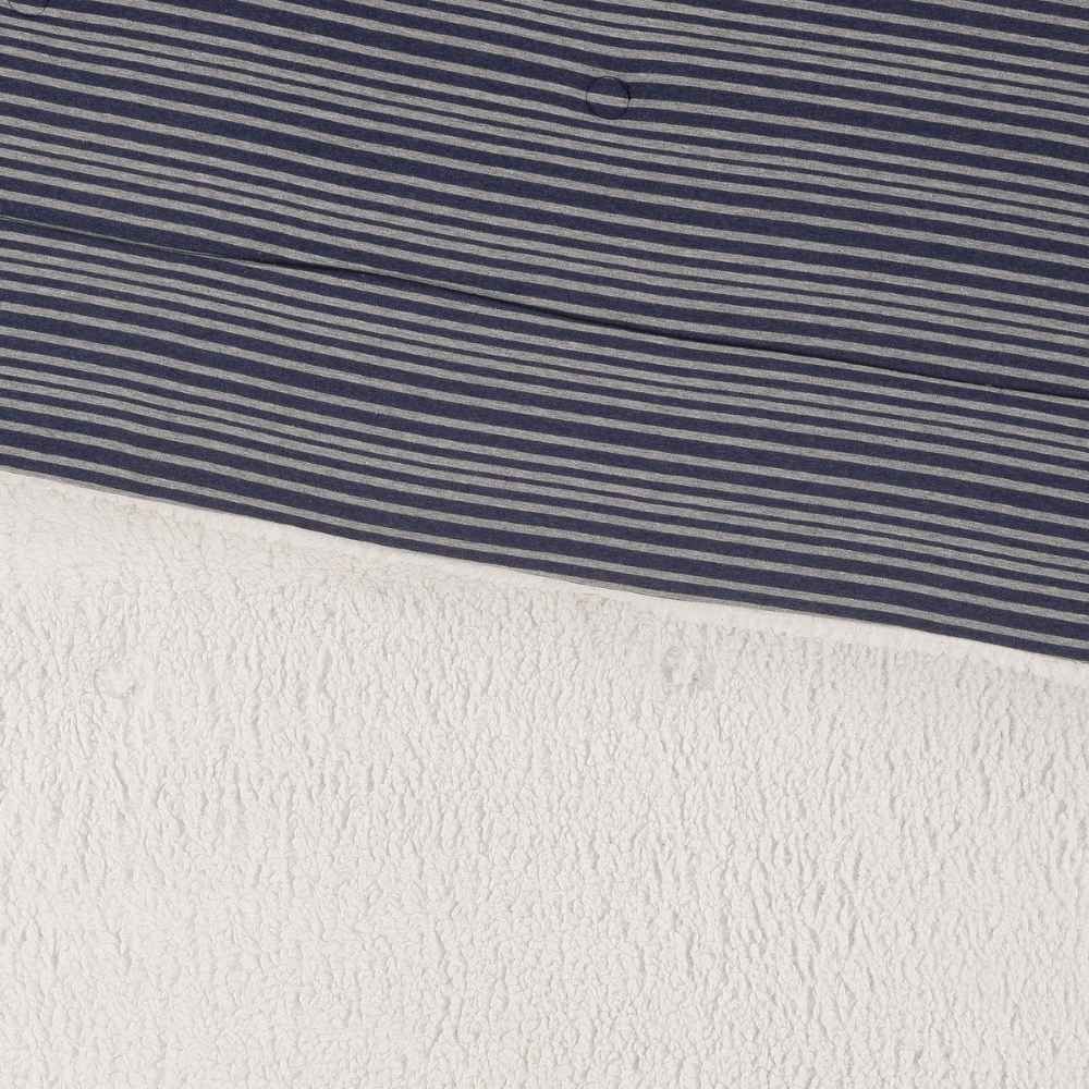 Stripe Jersey Sherpa Comforter Set