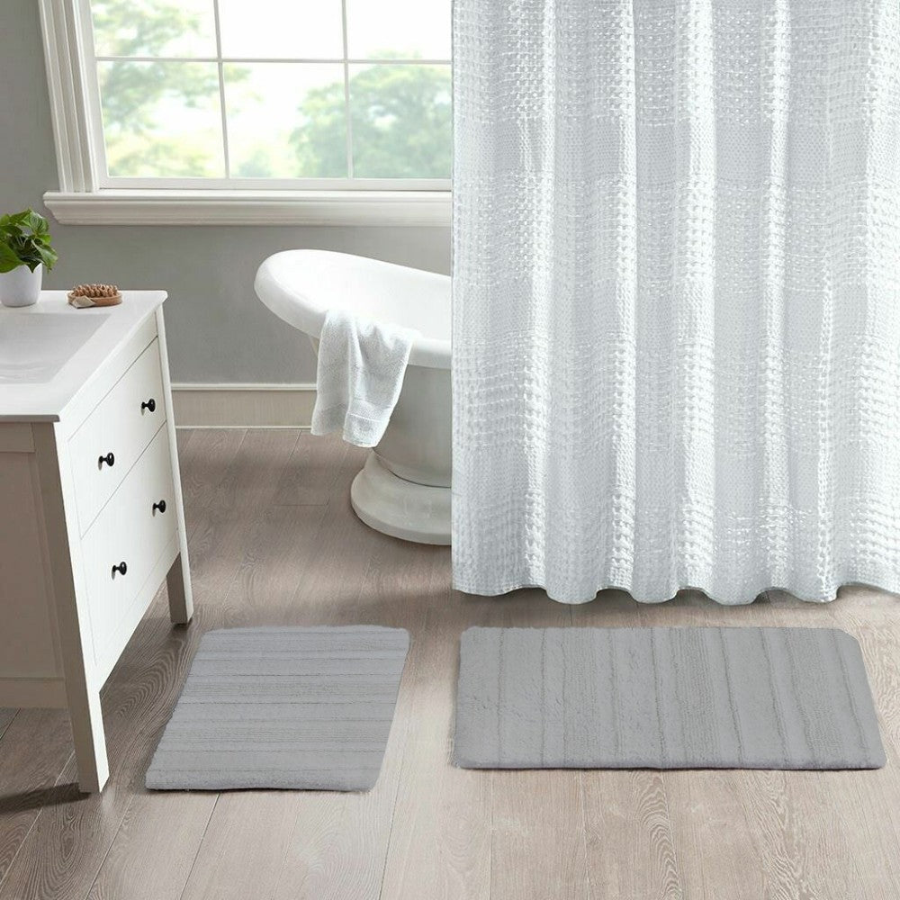 2-Piece Bath Mat Set – 100% Cotton