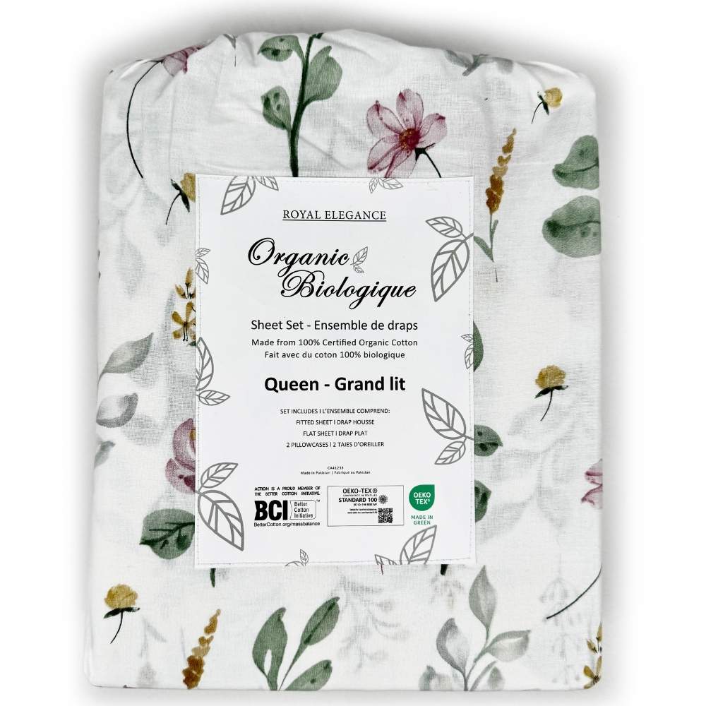 TC-250 Organic Cotton Sheet Set Printed