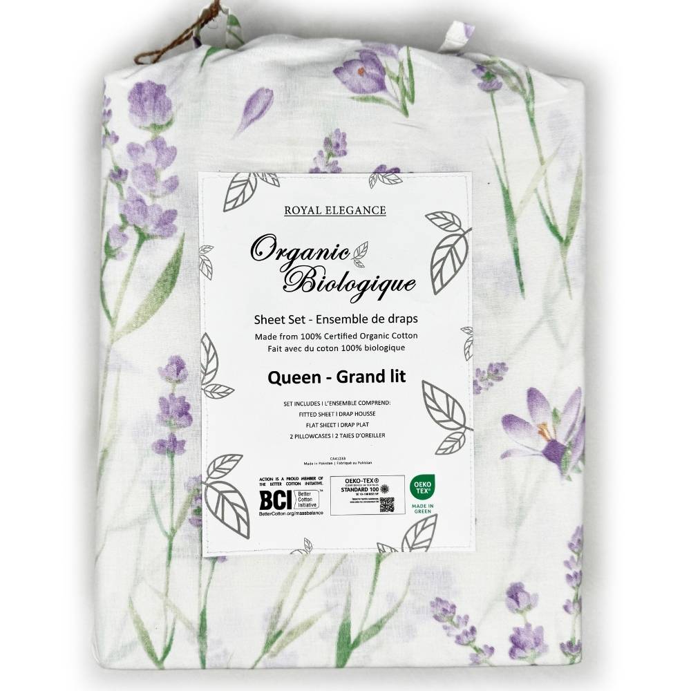 TC-250 Organic Cotton Sheet Set Printed