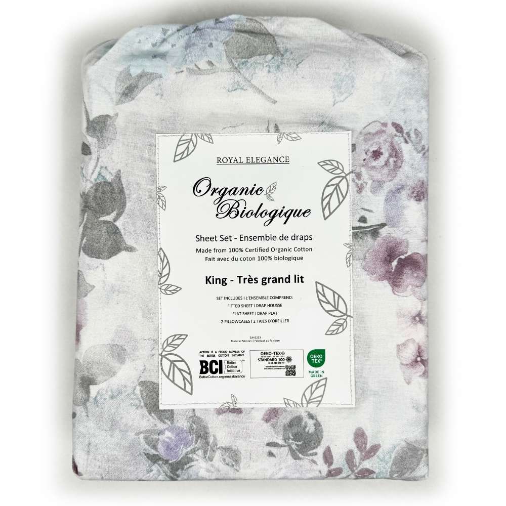TC-250 Organic Cotton Sheet Set Printed