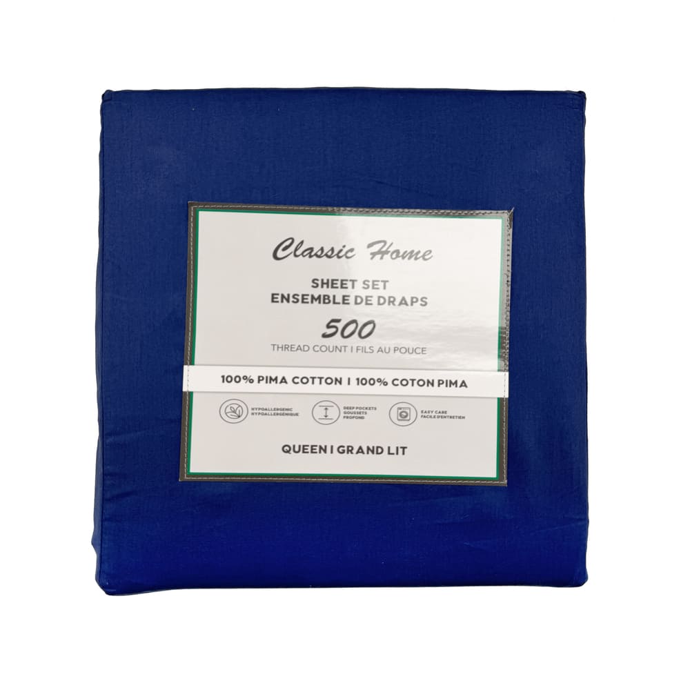 TC-500 Pima Cotton Sheet Set [Buttons]