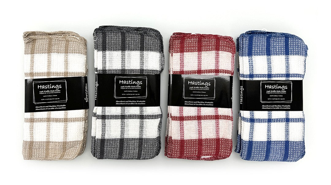 12 PK Waffle Dish Cloth