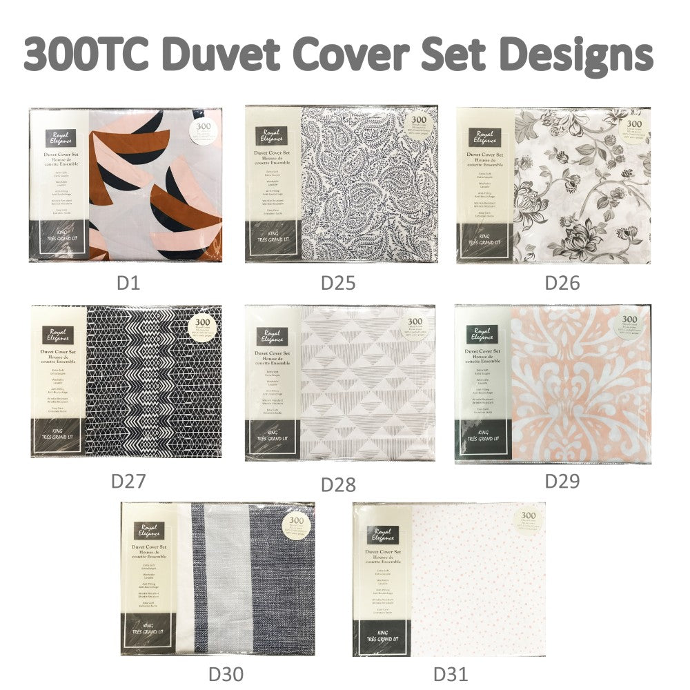 Duvet Cover Set Cotton Printed 300-TC