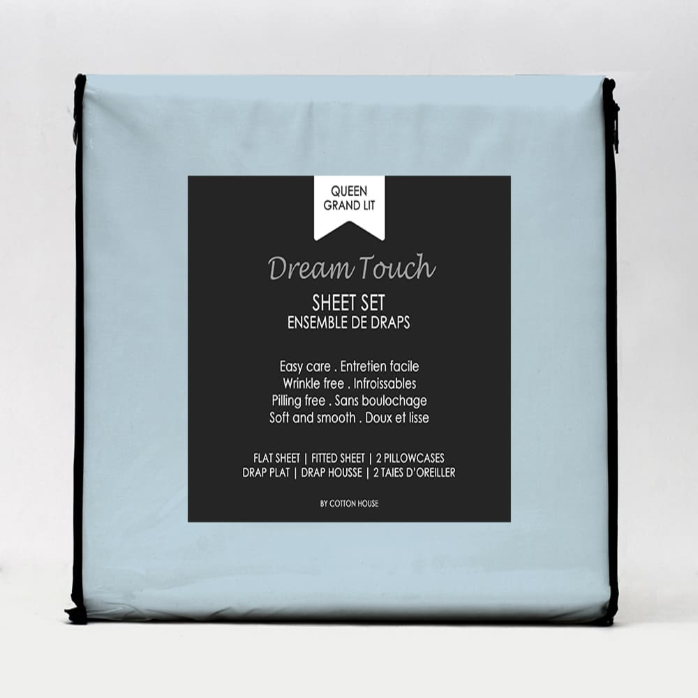 Dream Touch Microfiber 80 GSM Solid Sheet Set