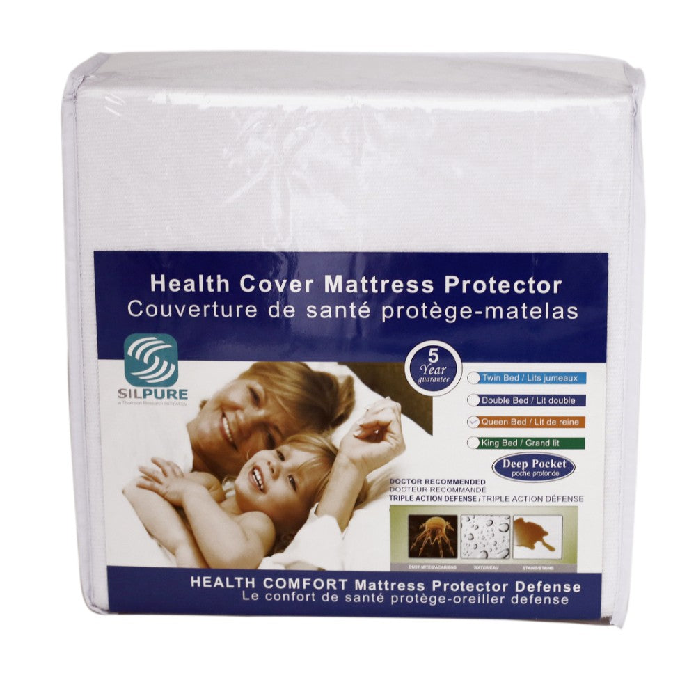 Terry Mattress Protector. Waterproof with Silpure