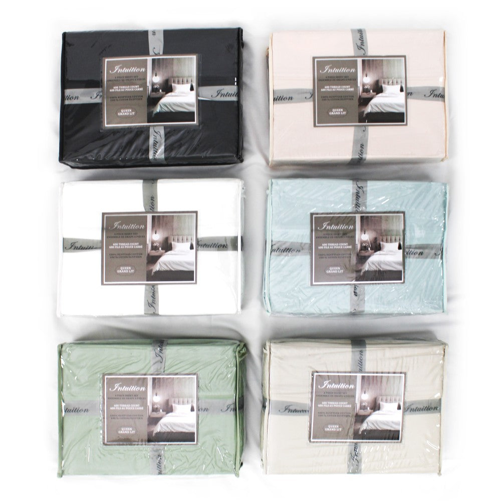 TC-600 4PC Egyptian Cotton Sheet Set