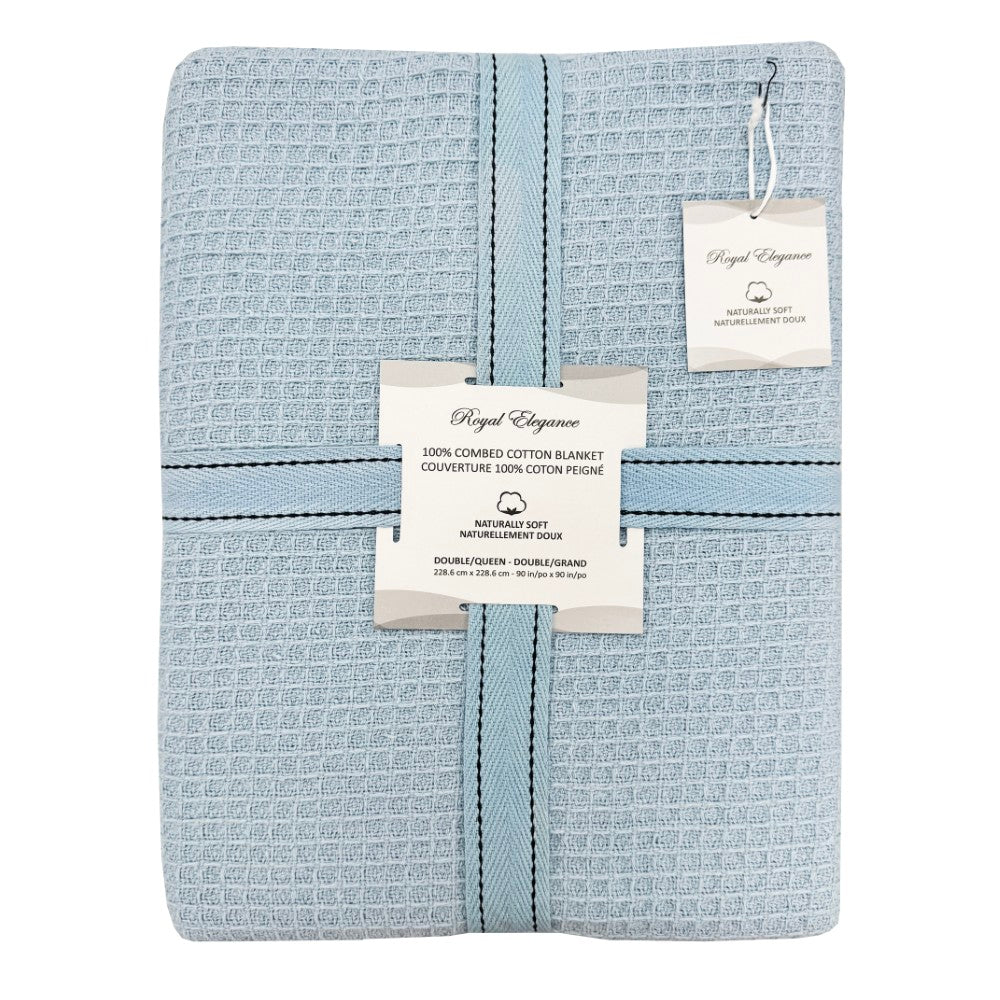 Combed Cotton Blankets Waffle