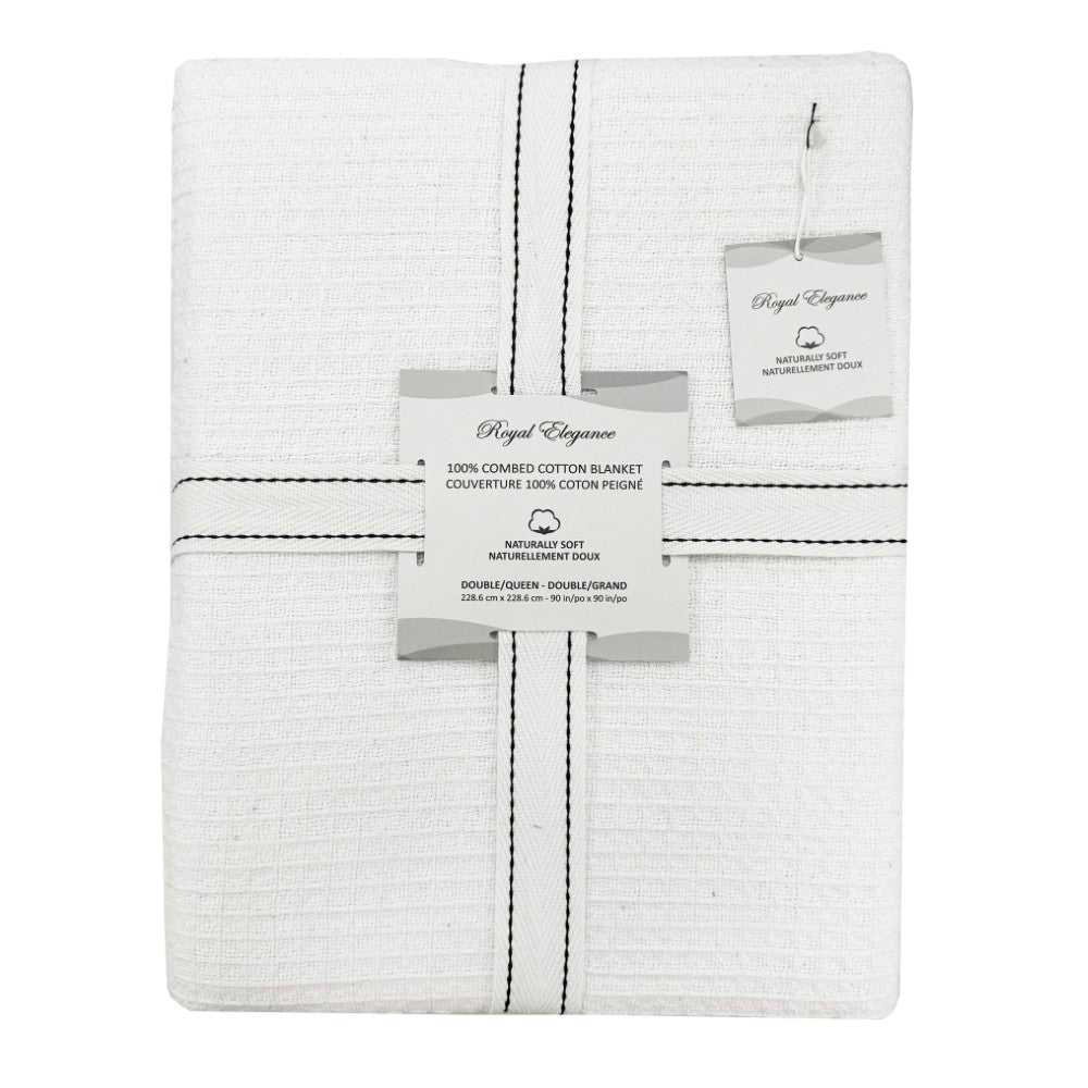 Combed Cotton Blankets Waffle