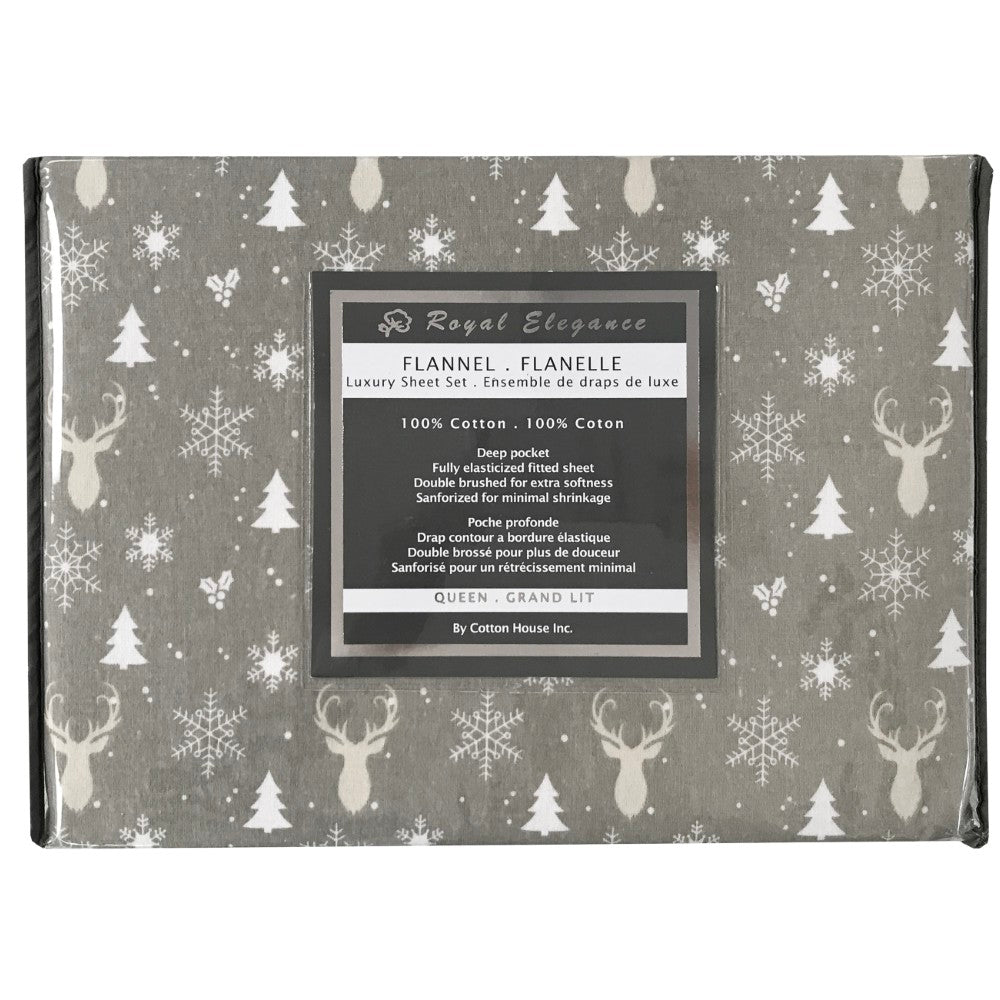 Flannel Sheet Set Printed