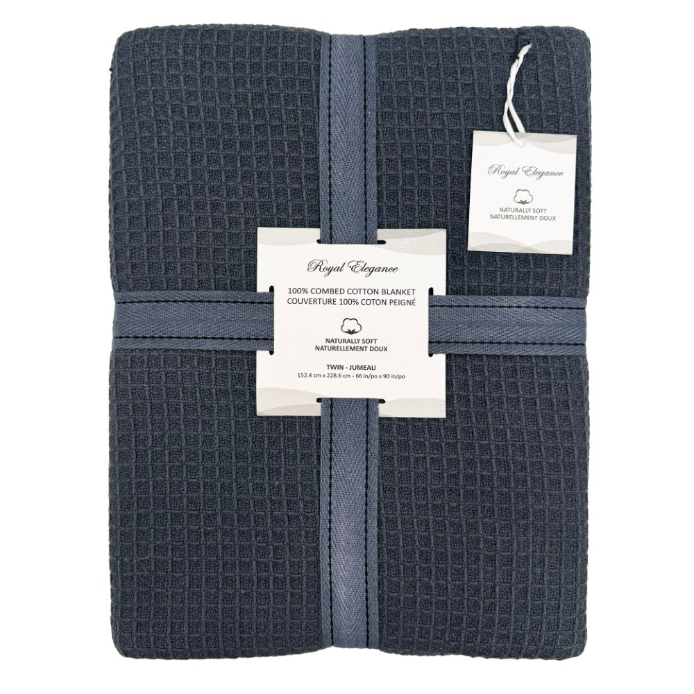 Combed Cotton Blankets Waffle