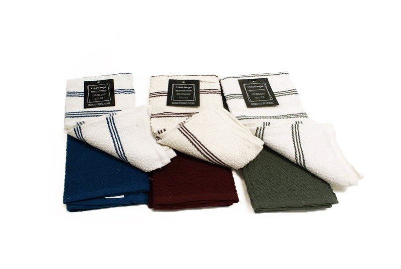 2PK Kitchen Towel Set. Terry. 100% Cotton