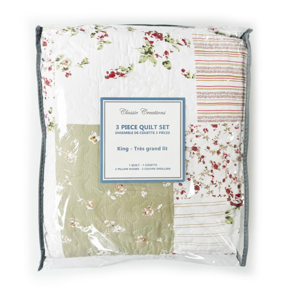 3 Piece Quilt Set. MicroFiber
