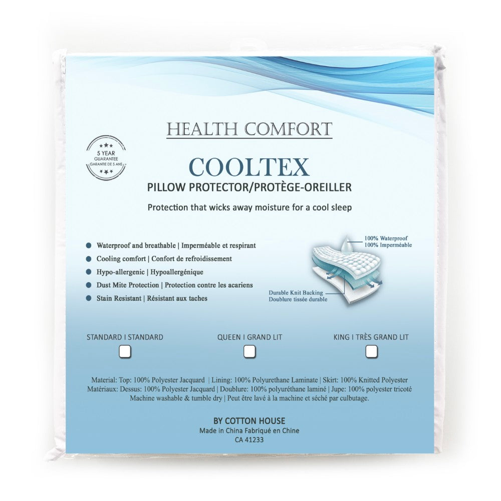 Cooltex Pillow Protector. Waterproof