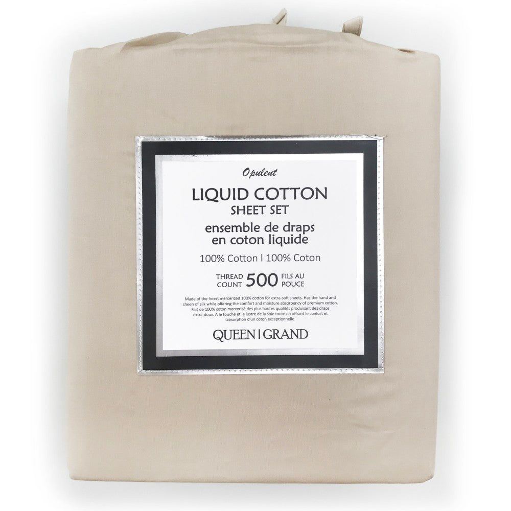 Sheet Set, TC-500, 100% Liquid Cotton