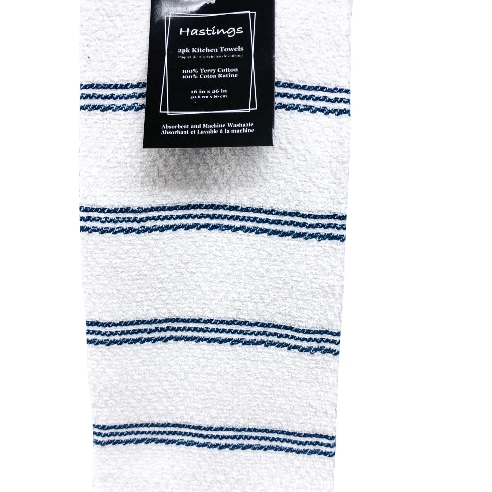 2PK Kitchen Towel Set. Terry. 100% Cotton