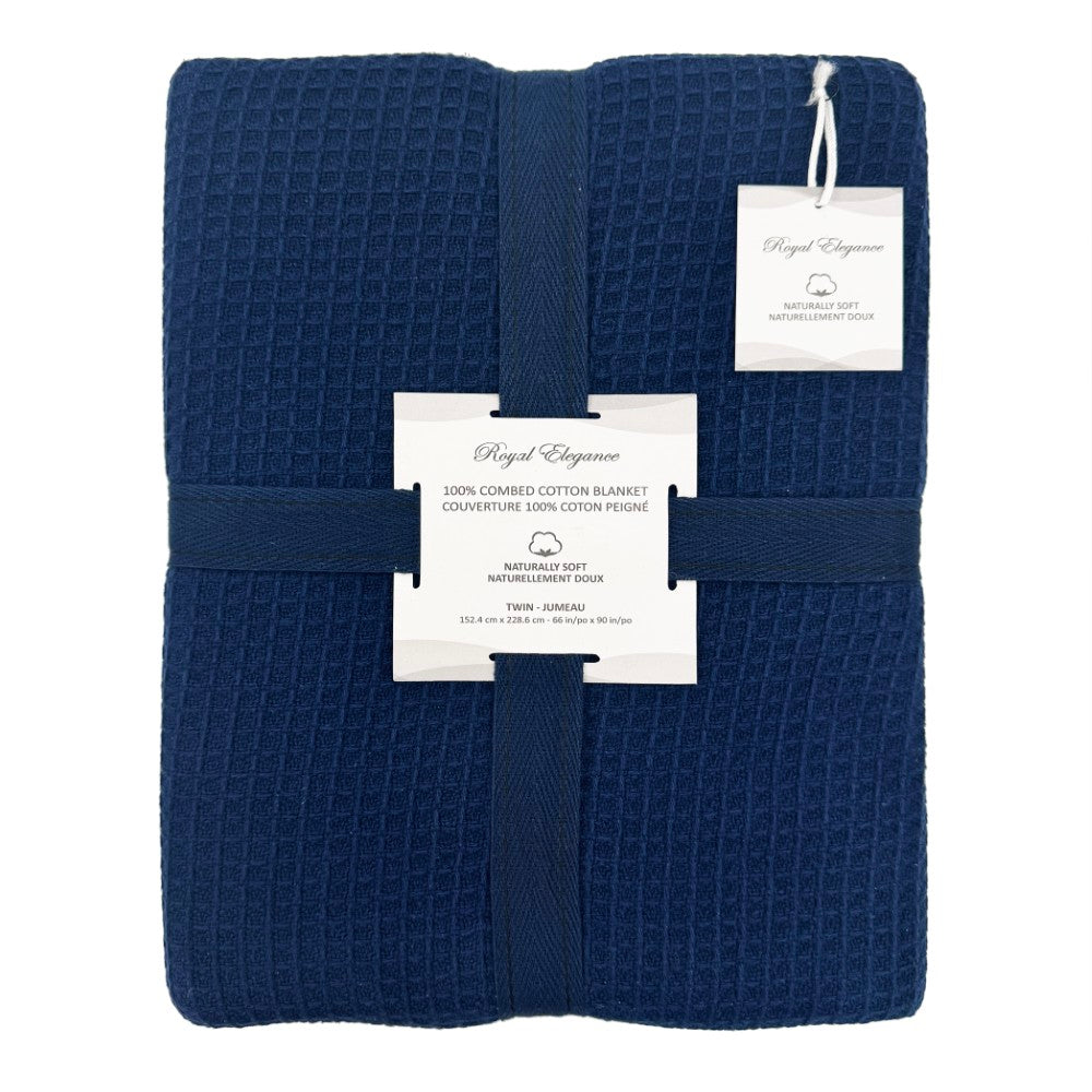 Combed Cotton Blankets Waffle