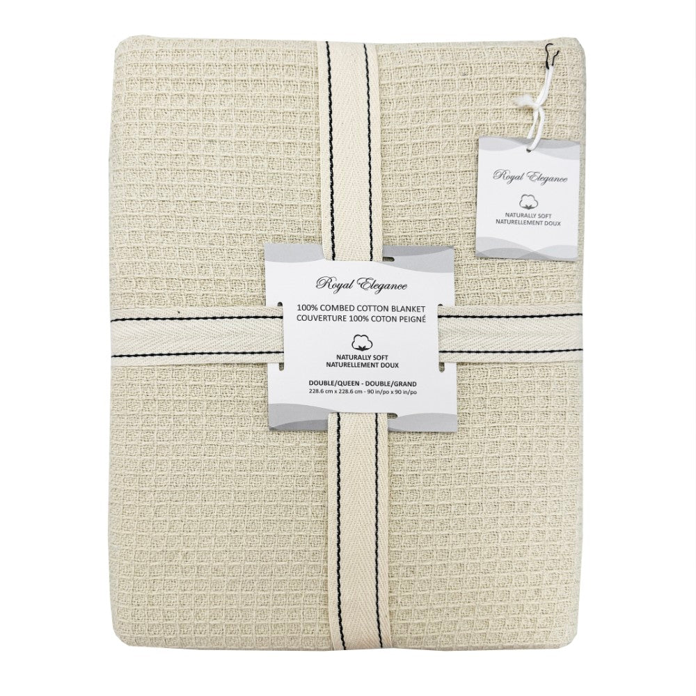Combed Cotton Blankets Waffle