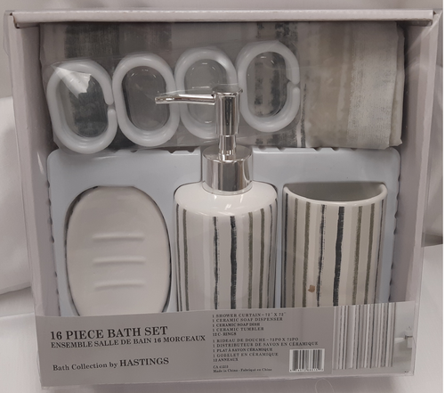 16 Piece Bath Set