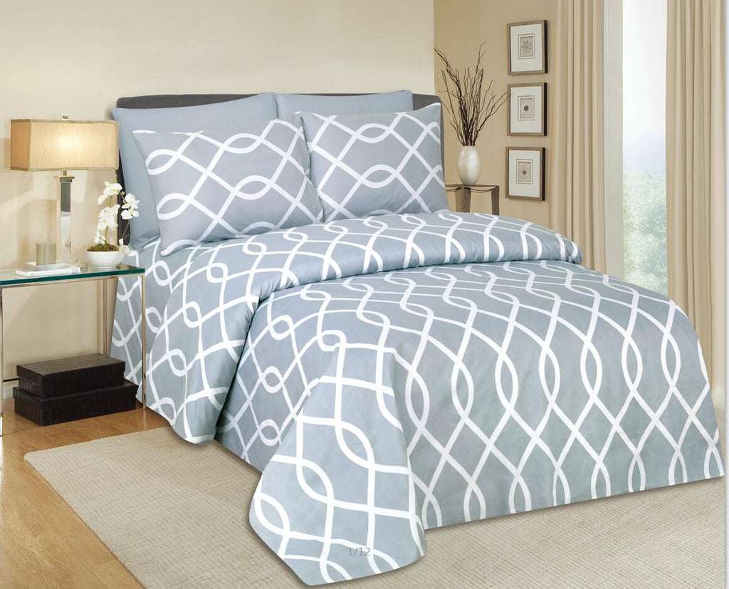 Swiss Collection Duvet Cover Set - Microfiber Printed