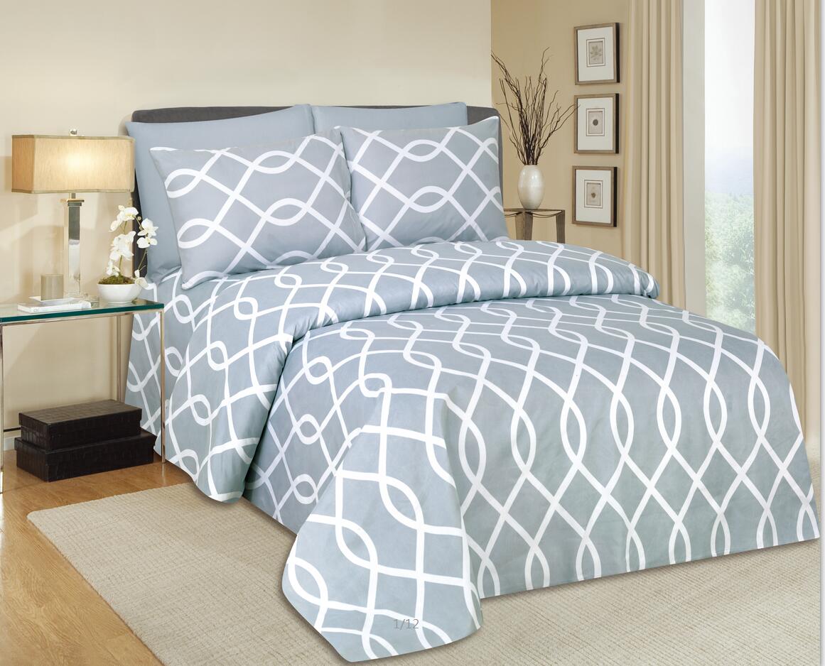 Swiss Collection Duvet Cover Set - Microfiber Printed