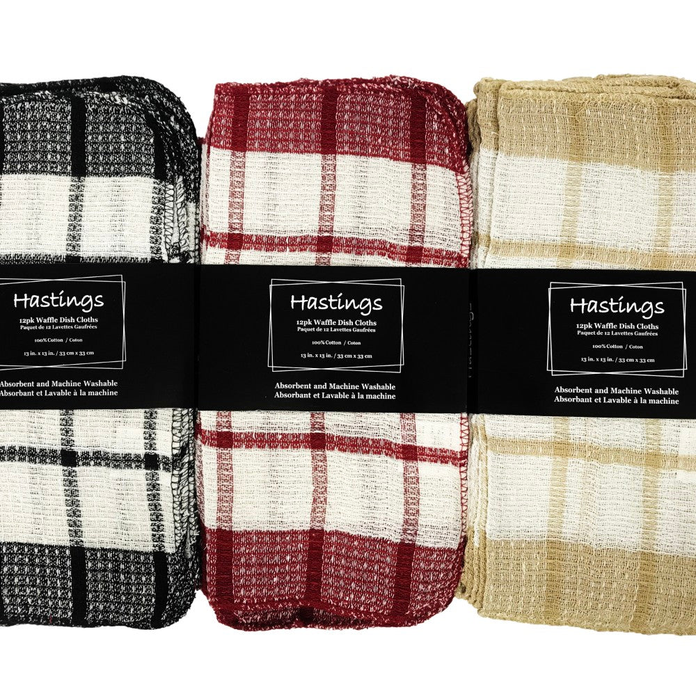 12 PK Waffle Dish Cloth
