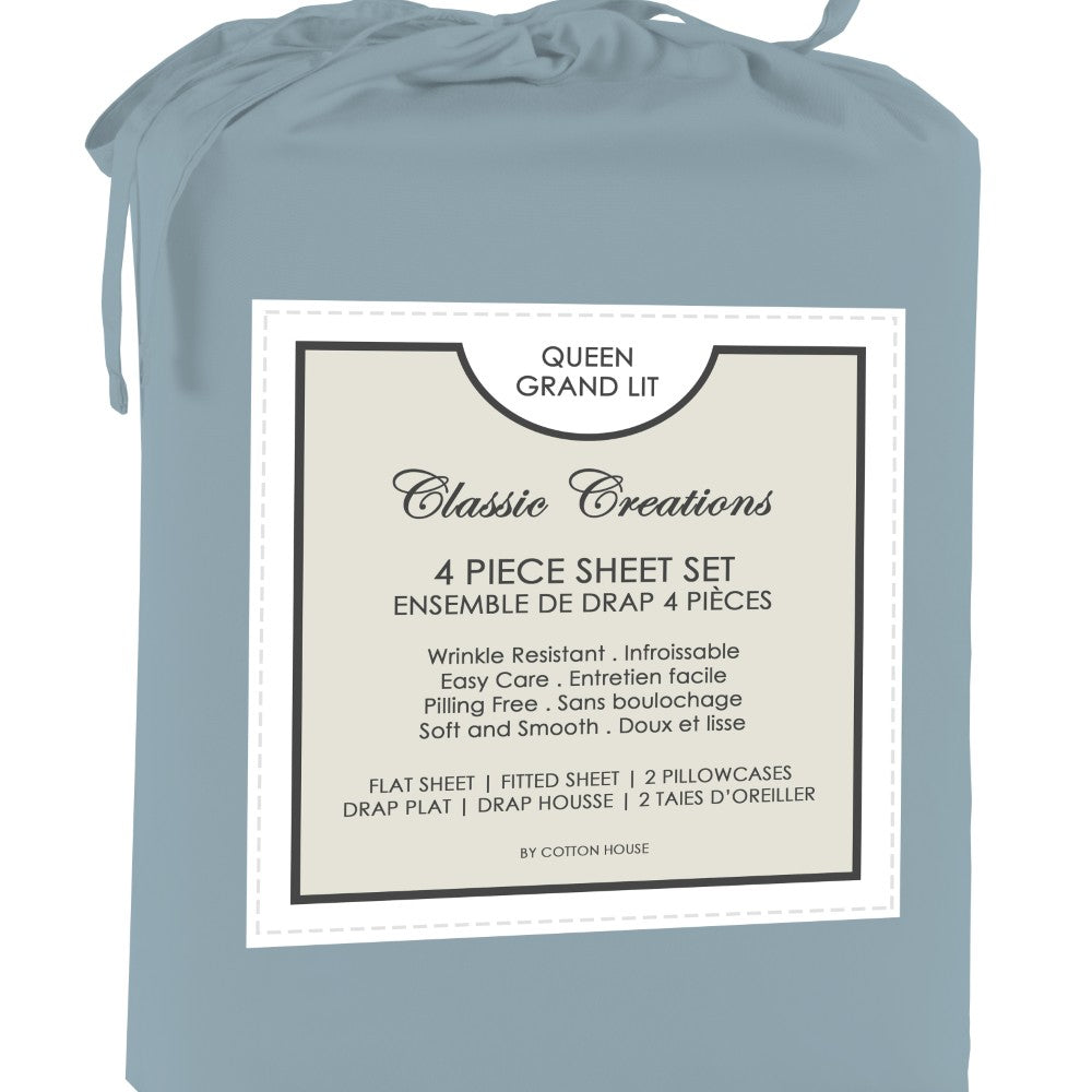 Classic Creations Sheet Set 4PC, 120 GSM 100% Microfiber