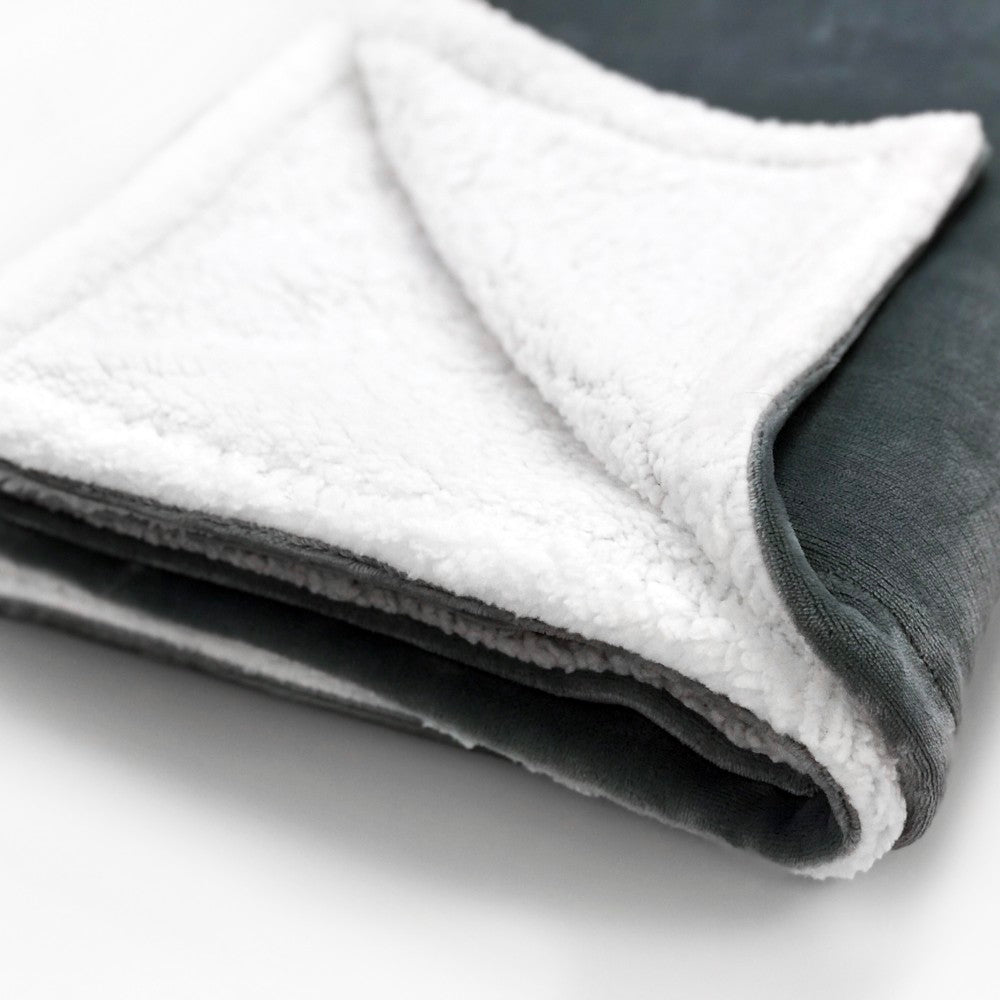 Flannel Sherpa Blanket. 100% Polyester